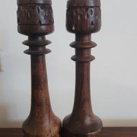 Candelabri in legno