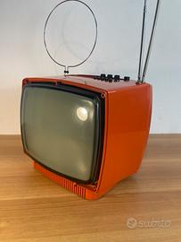 TV Vintage Zanussi RC 120 A Arancione Anni '70