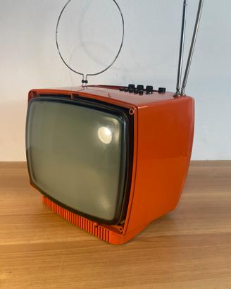 TV Vintage Zanussi RC 120 A Arancione Anni '70