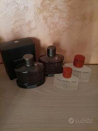 Set 4 bottiglie di profumo vuote firmate