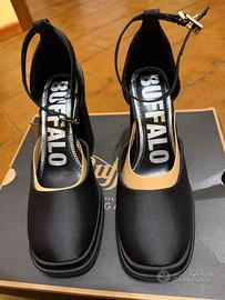 Sandalo nero buffalo