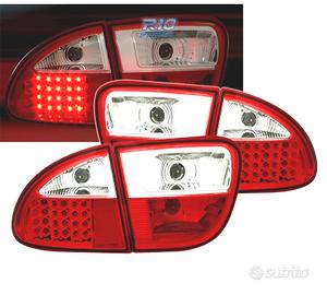 FANALI SEAT LEON 99-05 LED ROSSO CROMATO