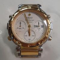 Orologio Seiko cronografo vintage placcato in oro
