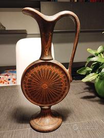 Anfora in terracotta rilievo stile etrusco