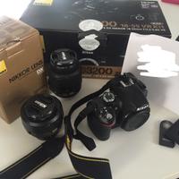 Nikon D3200 + lenti e accessori