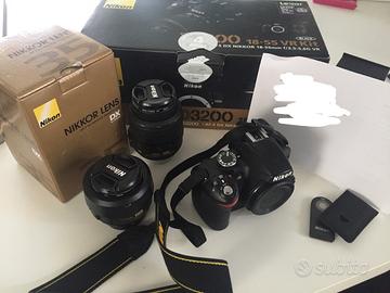 Nikon D3200 + lenti e accessori
