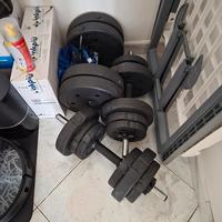 manubri e pesi palestra 