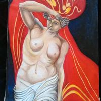 NUDO DI DONNA OLIO SU TELA 30 x 24 CM