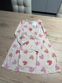 Abito in cotone con stampa a cuoricino H&M