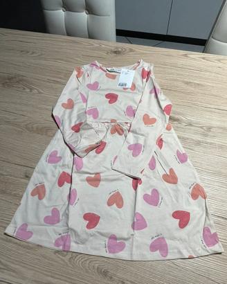 Abito in cotone con stampa a cuoricino H&M