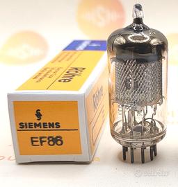 2 valvole termoioniche  EF86 Siemens - Noval