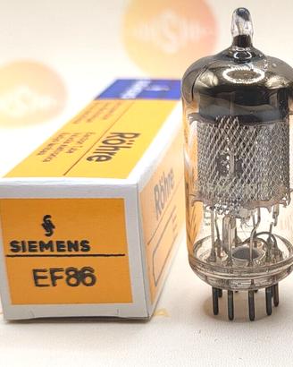 2 valvole termoioniche  EF86 Siemens - Noval