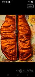 cappottino impermeabile cane rosso lucido tg 40