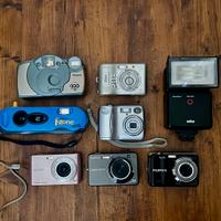 Lotto 7 Fotocamere Nikon Sony Polaroid non Testate