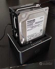 TECKNET Docking station UBS 3.0 per 2 HDD SATA