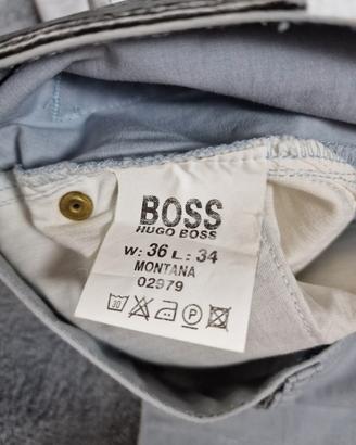 Pantaloni BOSS Montana W36 avorio