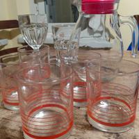 servizio brocca + bicchieri + pirofila