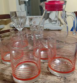 servizio brocca + bicchieri + pirofila