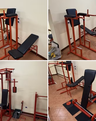 2 chest press, macchina spalle e addominali