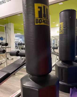 sacco da boxe con piantana.
