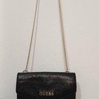 Borsa GUESS Originale Nera Effetto Lucido 