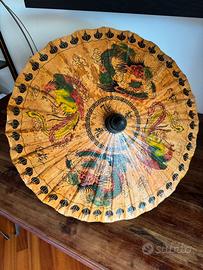 Antico ombrellino originale thailandese giapponese