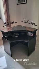 Tavolo da toeletta/trucco ad angolo, con specchio