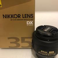 Ottica Nikon - nikkor AF-S DX 35mm f1.8G
