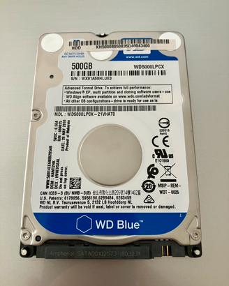 Hard Disk WD 2.5 500GB