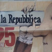 Fascicolo 25 anni del quotidiano la Repubblica