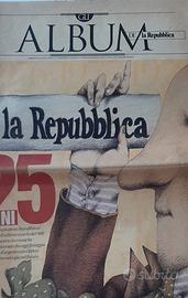 Fascicolo 25 anni del quotidiano la Repubblica