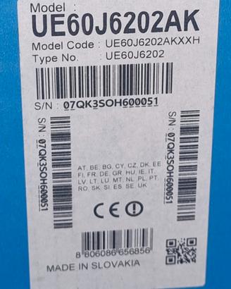 Televisore Samsung UE60J6202AKXXH - ricambi.