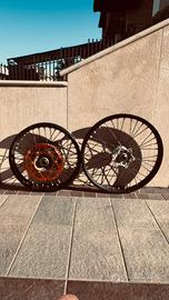 Cerchi completi enduro ktm originali
