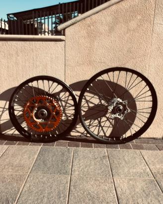 Cerchi completi enduro ktm originali
