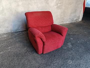 Poltrona rossa chaise longue - Trasporto 
