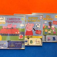 Set 3 Giochi Educativi Peppa Pig - Lisciani (Nuovi