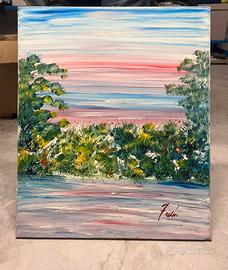 Quadro olio su tela fatto a mano