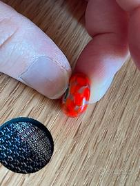 Beads Trollbeads scacchi rosso viola