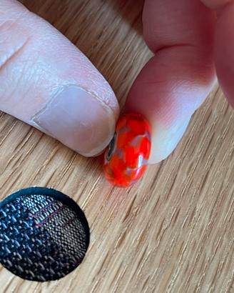 Beads Trollbeads scacchi rosso viola