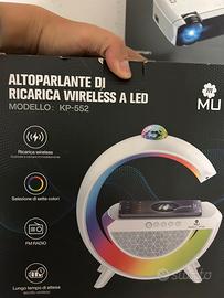 Altoparlante di ricarica wireless a led