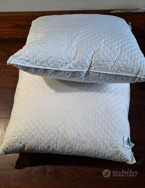 Due cuscini grandi memory foam mai usati
