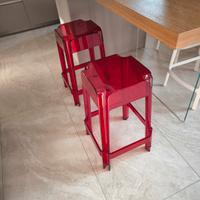 coppia sgabelli plexiglass 
