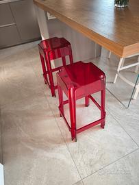 coppia sgabelli plexiglass 