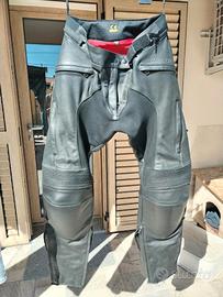pantalone moto in pelle 