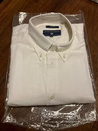 Camicia uomo Goose&Gander bianca in lino-Taglia 50