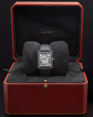 Cartier Tank Solo, 27×35 mm, Ref. 3169, White Dial