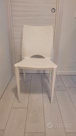 set da 4 sedie bianche