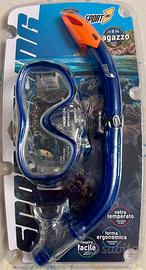 Set Snorkeling Mare Ragazzo NUOVO SIGILLATO