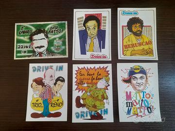 6 Rare Figurine Drive In stickers Panini 1985