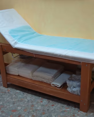 Lettino Massaggio Fisso Professionale in Legno